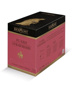 Richmont Pu-Erh Strawberry Herbata 50 saszetek