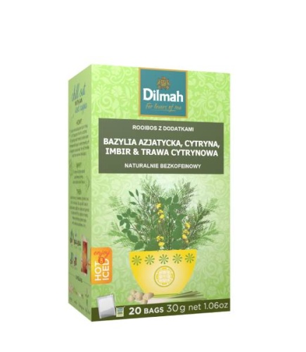 Dilmah Holy Basil, Ginger, Lemon & Lemongrass 20x1,5g