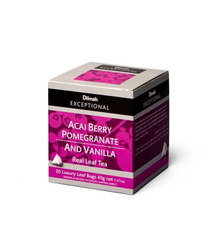 Dilmah Exceptional Acai Berry, Pomegranate and Vanilla 20x2g