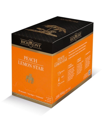 Richmont Excellence Peach Lemon Star Herbata 50 saszetek