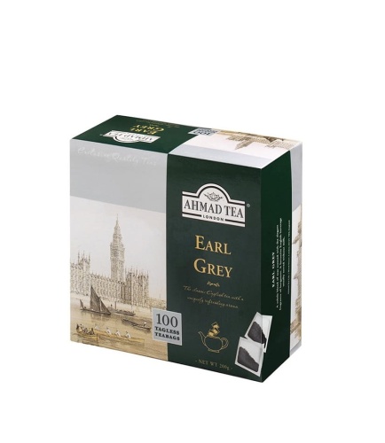 Ahmad Earl Grey herbata 100 torebek bez zawieszki