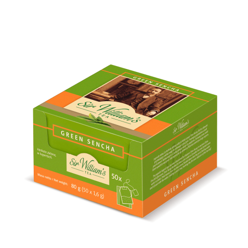 Sir Williams Tea Green Sencha Herbata 50 saszetek