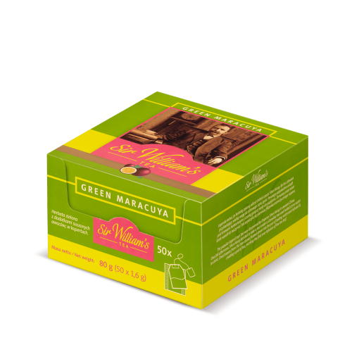 Sir Williams Tea Green Maracuja Herbata 50 saszetek