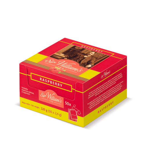 Sir Williams Tea Raspberry Herbata 50 saszetek