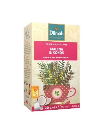 Dilmah Raspberry & Coconut 20x1,5g