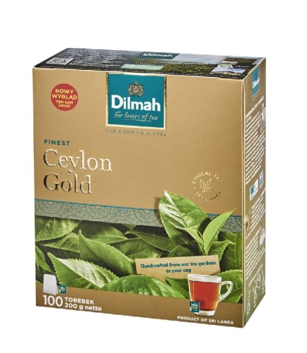 Dilmah Ceylon Gold - Black Tea 100x2g Koperta