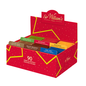 Tekturowy Prezenter Sir William's Tea 90 saszetek