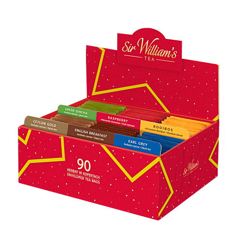 Tekturowy Prezenter Sir William's Tea 90 saszetek