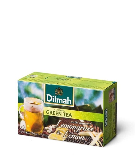Dilmah Green Tea with natural Lemongrass & Lemon 20x1,5g