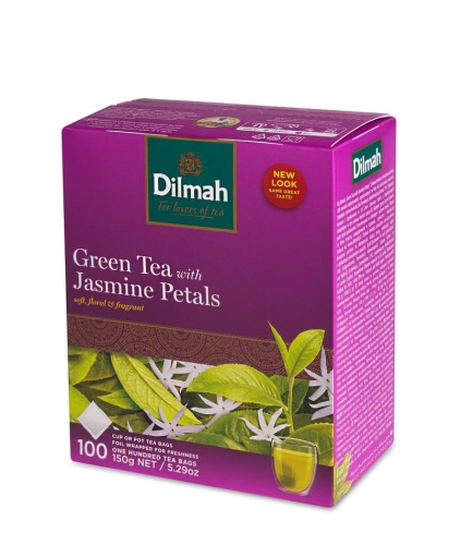 Dilmah Green Tea with natural Jasmine 100x1,5g
