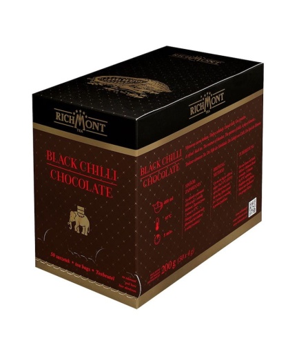 Richmont Excellence Black Chilli Chocolate Herbata 50 saszetek