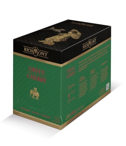 Richmont Green Cherry Herbata 50 saszetek